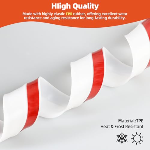 Garage Door Seal Top and Sides with Nails, 40 FT, White - Image 4