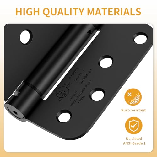 3 Pack Self Closing Door Hinges, 4 Inch - Image 5