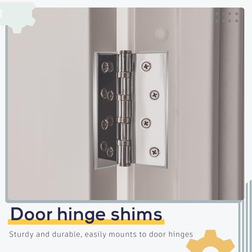 15 Pcs Hardware Door Hinge Shims Stainless Steel Metal | Home Repair - Image 5