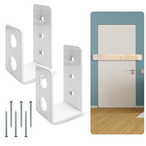 SecurityMan Heavy Duty 2x4 Door Barricade Brackets - Kick Proof - Image 2
