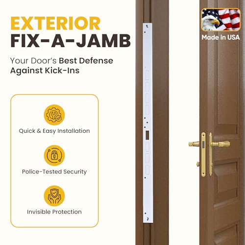 Armor Concepts FIX-A-JAMB 40" Exterior Door Jamb Repair Kit White - Image 3