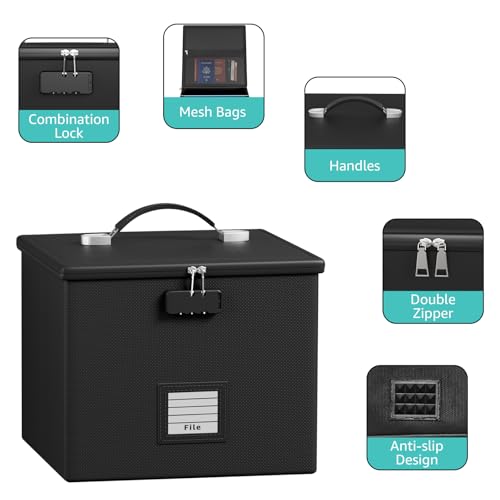Fire Proof File Box for Documents - Portable Fireproof - Image 6
