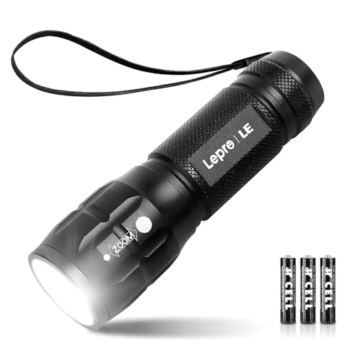 Lepro LED White Light Flashlight, High Lumens Waterproof - Image 2
