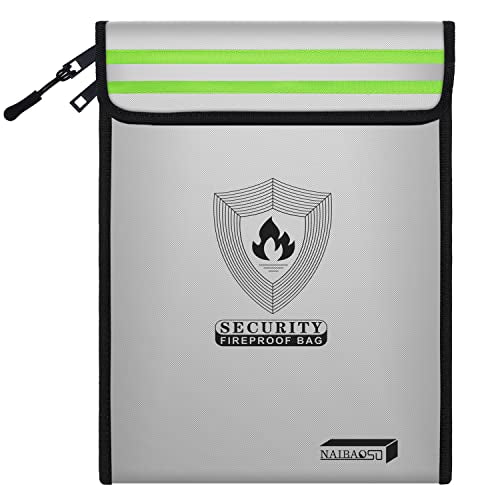 15.5"x11.8" Fireproof Document Bag, 2 Pockets | Travel Essentials - Image 2