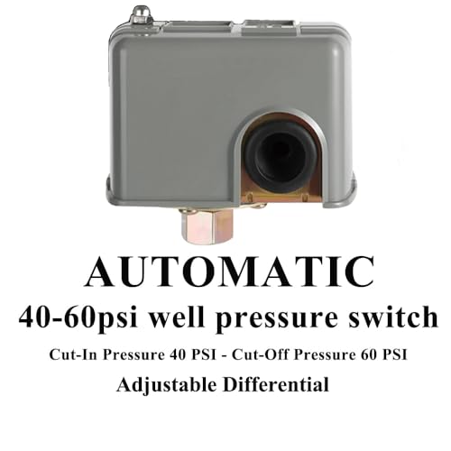 Pressure Switch for Well Pump, 40-60Psi Well Pressure Switch - Image 3