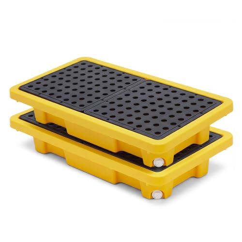 2 Pcs Spill Containment Pallet, 2-Drum Plastic Platform - Image 2