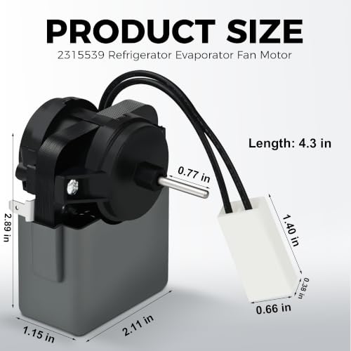 2315539 Refrigerator Evaporator Fan Motor - Image 3
