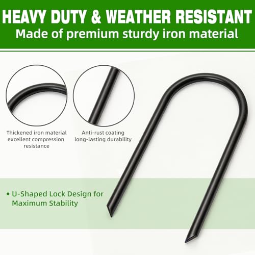 4in U-Shape Downspout Pin, Drill-Free, Wind & Rain Resistant 2pcs - Image 4