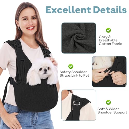 Supet Dog Sling Carrier for Small Pet, 95% Cotton | Pet Essentials - Image 7