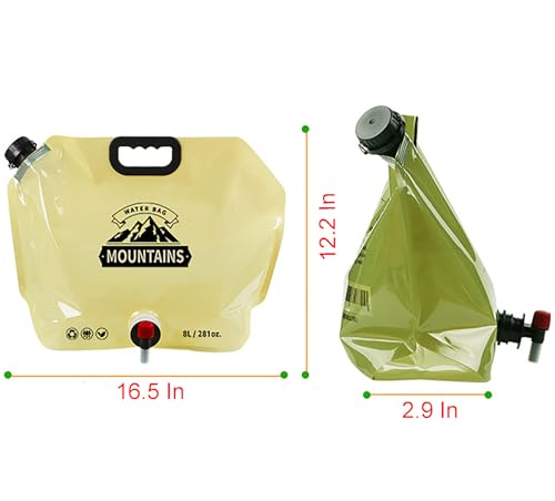 Outdoor Water Bag with Faucet, 2 Pcs Random Color 8 L(281 - Image 3