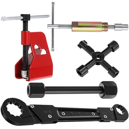 5 Pcs Compression Sleeve Puller Kit, Angle Stop Wrench Tool - Image 2