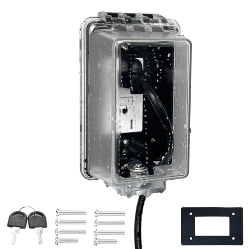Universal Weatherproof Electrical Outlet Cover with Lock, Baby - Image 2
