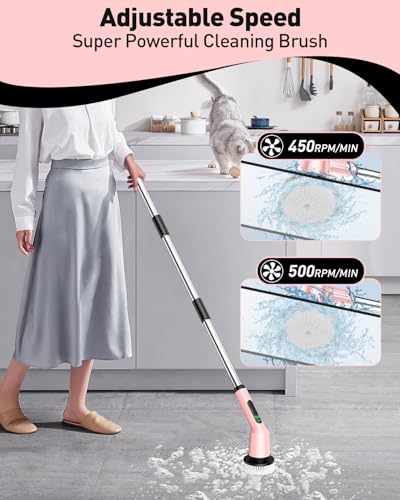 Electric Spin Scrubber for Bathroom, Shower Scrubber - Image 4