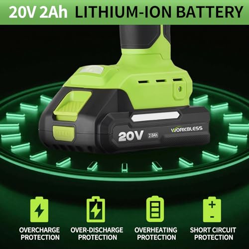 Cordless Hot Glue Gun 21V 2Ah Battery & Full Size Stick Set,Green - Image 4