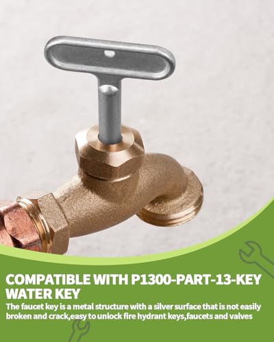 3/8'' Hydrant Key Compatible with Zurn P1300-PART-13-KEY | Hand Tools - Image 6