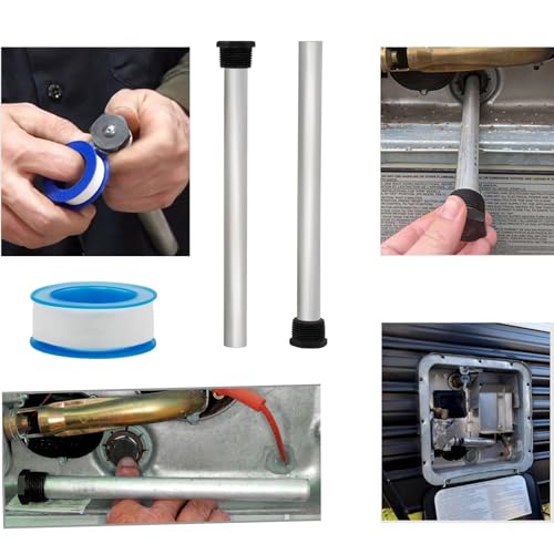 5 Pack RV Water Heater Anode Rod & Flush Wand, 9.25"L x | Hand Tools - Image 5