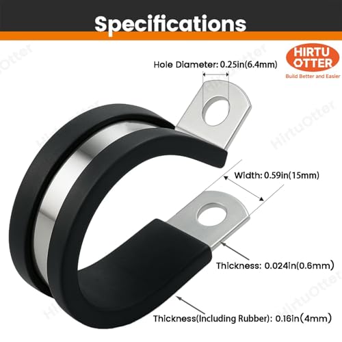 10 PCS 1-1/2 Inch 304 Stainless Steel Cable Clamps | Phone & Computer - Image 3