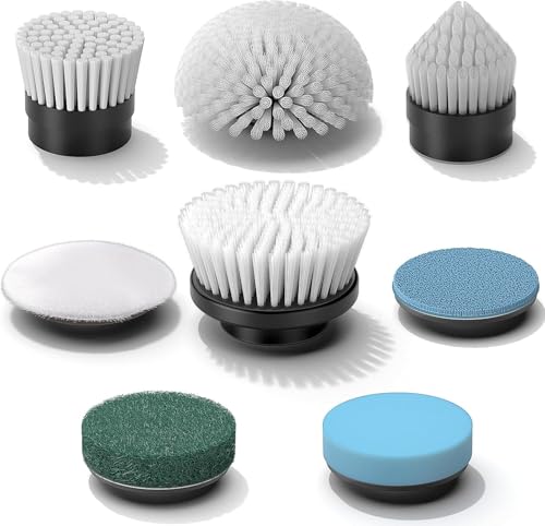 YKYI Electric Spin Scrubber Replacement Brush Heads 8 Pcs Set - Image 2