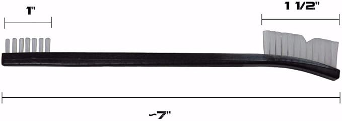 (1 pc) Type-III 7" Black Double Sided Nylon Weapon Cleaning Brush