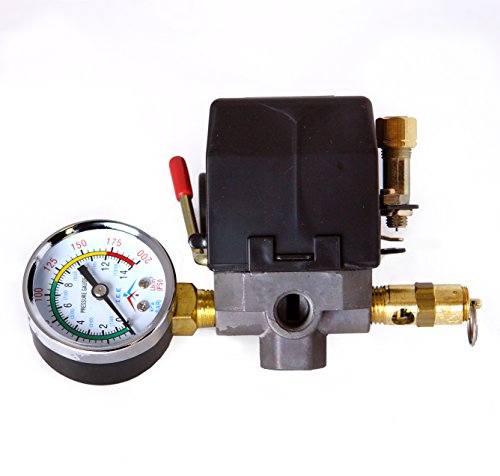 Air Compressor Pressure Control Switch 4 Ports 95-125 PSI w/ - Image 3