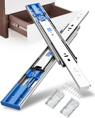 22 Inch Side Mount Soft Close Drawer Slides, 5 Pairs - Image 2