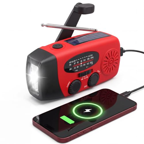 RunningSnail Hand Crank Radio with Flashlight, NOAA/AM/FM - Image 2