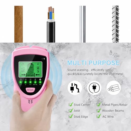 5-in-1 Wall Scanner Wood Current Detector Edge Center | Home Repair - Image 7