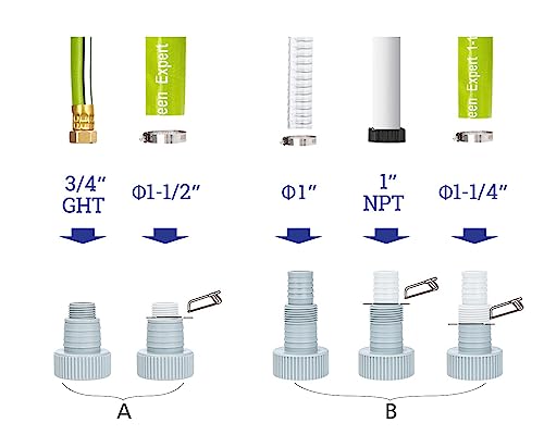 Green Expert Plastic Adapter Kit Multipurpose for Water Hose - Image 5