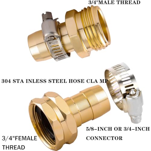 Garden Hose Repair Connector Kit, Fit for 3/4" or 5/8" | Home Repair - Image 4