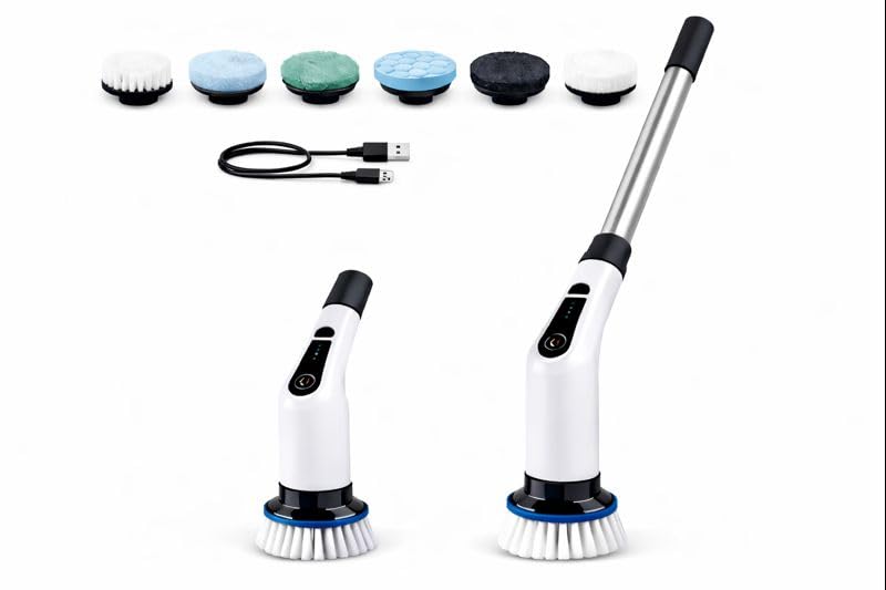 Electric Spin Scrubber, Cordless Cleaning Brush Scrubber for Home - Image 1