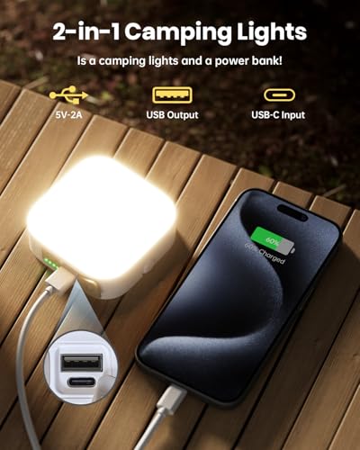 Eventek 2Pack 20000mAh Camping Lights, Camping Lantern - Image 6