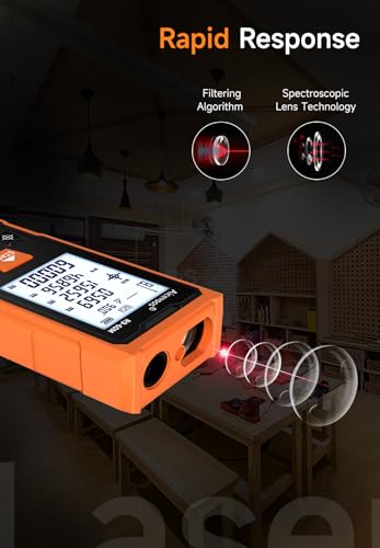 R9 Laser Measure 60m/196ft with Large Backlit Screen - Image 8