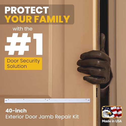 Armor Concepts FIX-A-JAMB 40" Exterior Door Jamb Repair Kit White - Image 7