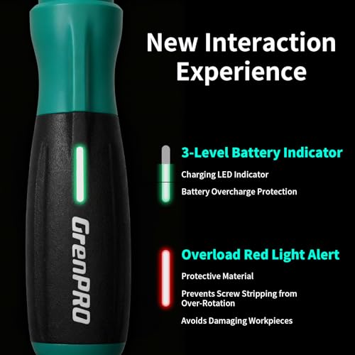 4V Cordless Electric Screwdriver Set, 51 Magnetic Bits, LED Light - Image 7