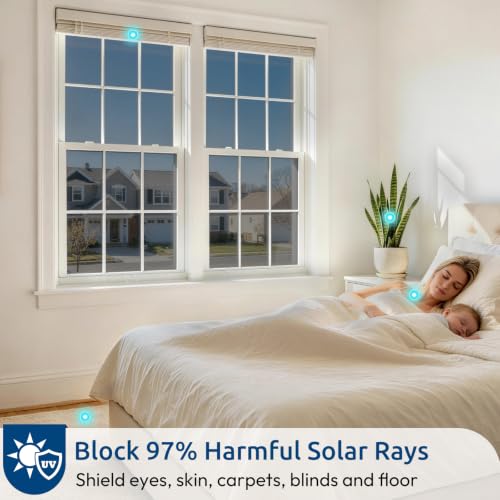 rabbitgoo Window Privacy Film One Way, 17.5" x 78.7" - Image 5