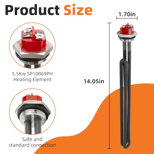 2 Pack SP10869PH 5500-Watt Screw-in 240-volt Hot Water - Image 3