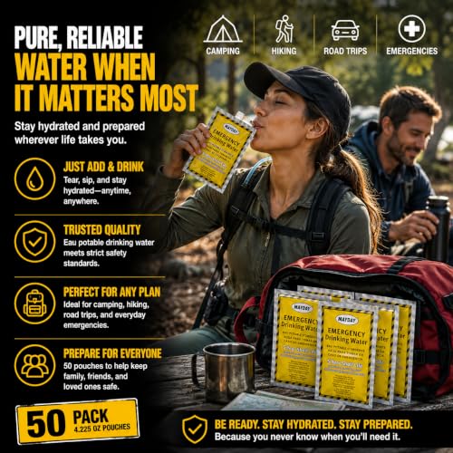 Mayday 73021 Emergency Water Packets (50-Pack) - Image 7