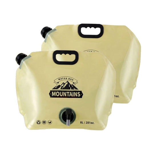 2 Pack Collapsible Water Container Bags with Spigot - Image 1
