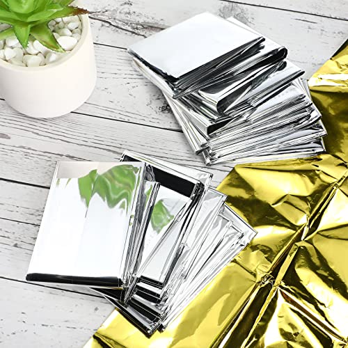 50 Pack Emergency Thermal Blankets Bulk, 51x82 in - Image 8