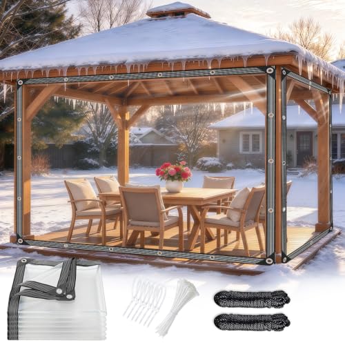 Koksa Clear Tarps 4x10Ft Heavy Duty Waterproof Clear Tarp 14Mil - Image 2