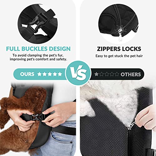 Lukovee Dog Backpack Carrier, Adjustable Front Carrier - Image 7
