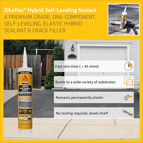 SIKA Sikaflex 411 Hybrid Self-Leveling Sealant Black 10.1 oz - Image 7