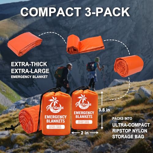 Emergency Blankets for Survival 3 Pack - Image 6