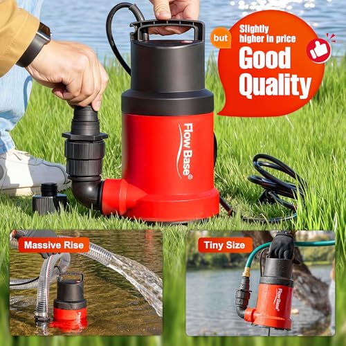 1HP 5000GPH Sump Pump - Clean/Dirty Water Portable | Travel Essentials - Image 3