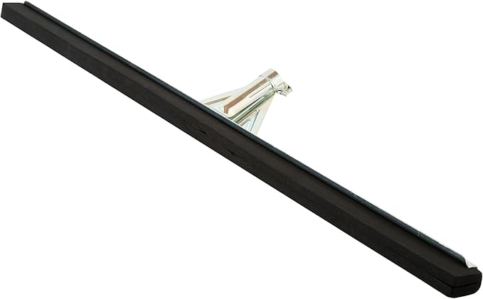 Restaurantware-SQUEEGEE ONLY: Clean Tek Professional 29.92 Inch Floor Squeegee, 1 Broom With Double Rubber Blade - Handle Sold Separately, Heavy-Duty, Steel Wiper For Concrete Floor