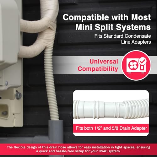 Ductless HVAC Mini Split Drain Hose - Flexible Condensate Line - Image 6