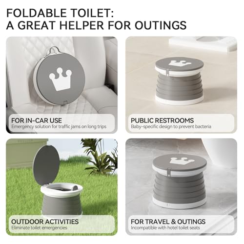 Portable Foldable Toddler Travel Potty - Medium Potty - Image 7