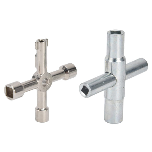 Tyenaza 2pcs Water Key, Stainless Steel 4 Way Sillcock Key - Image 1