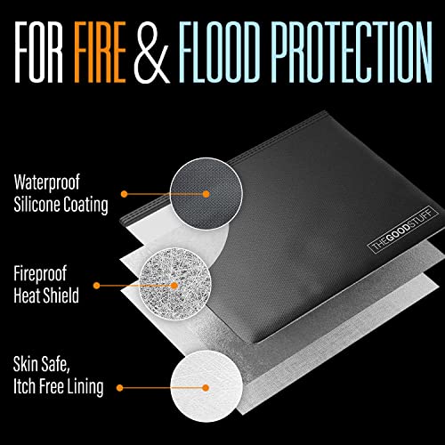 Fireproof Document Pouch (10"x13")- Protect Cash with a Fire Safe - Image 5
