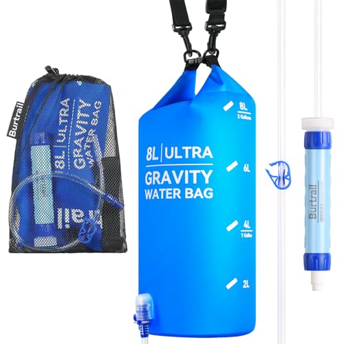 8L Camping Water Filtration System, Protable Gravity Water - Image 2